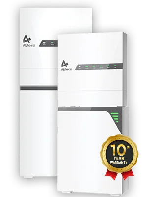 Solar inverters with 10-year warranty badge